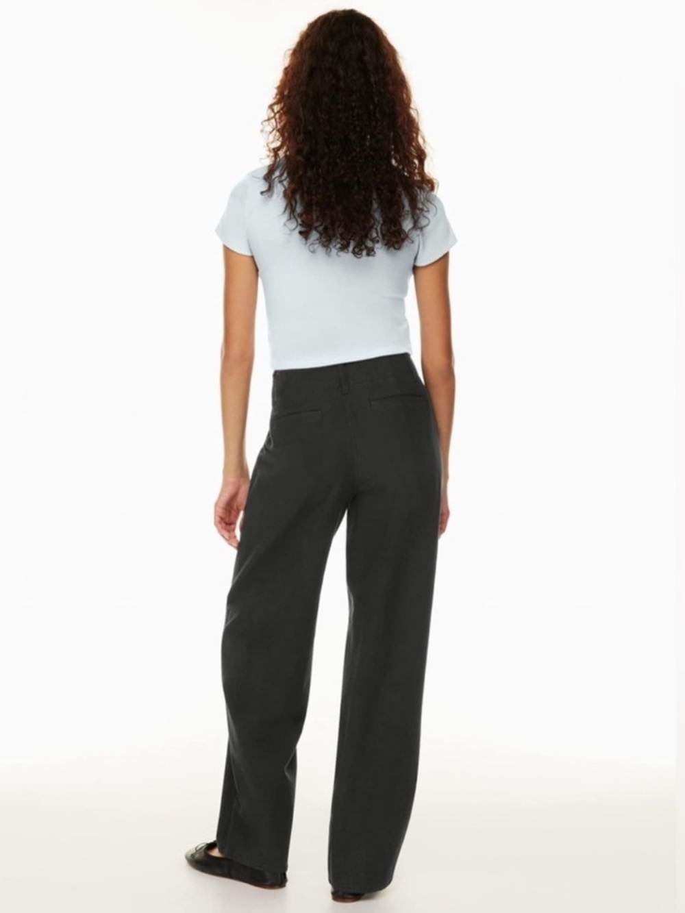 Wilfred Ascendant Black High Rise Wide-Leg Pants - Picture 2 of 6